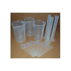 kit de 3 pahare 3 tuburi de testare 20 pipete