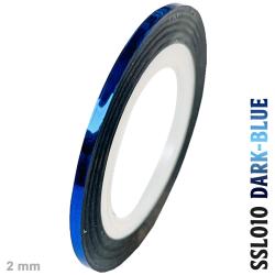 bandă adezivă cu dungi, cromată și holografică, rolă 2mm x 20m