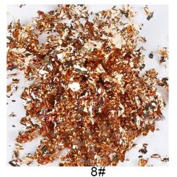 Foi metalice de fulgi - 10 culori x 5 grame.