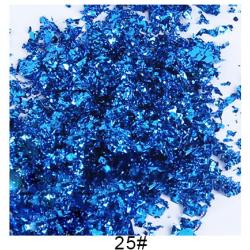 Foi metalice de fulgi - 10 culori x 5 grame.