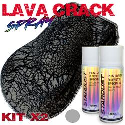 Kit de vopsea cu efect trosnit cu două cutii de aerosoli de 400 ml – LavaCrack