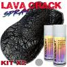 Kit de vopsea cu efect trosnit cu două cutii de aerosoli de 400 ml – LavaCrack