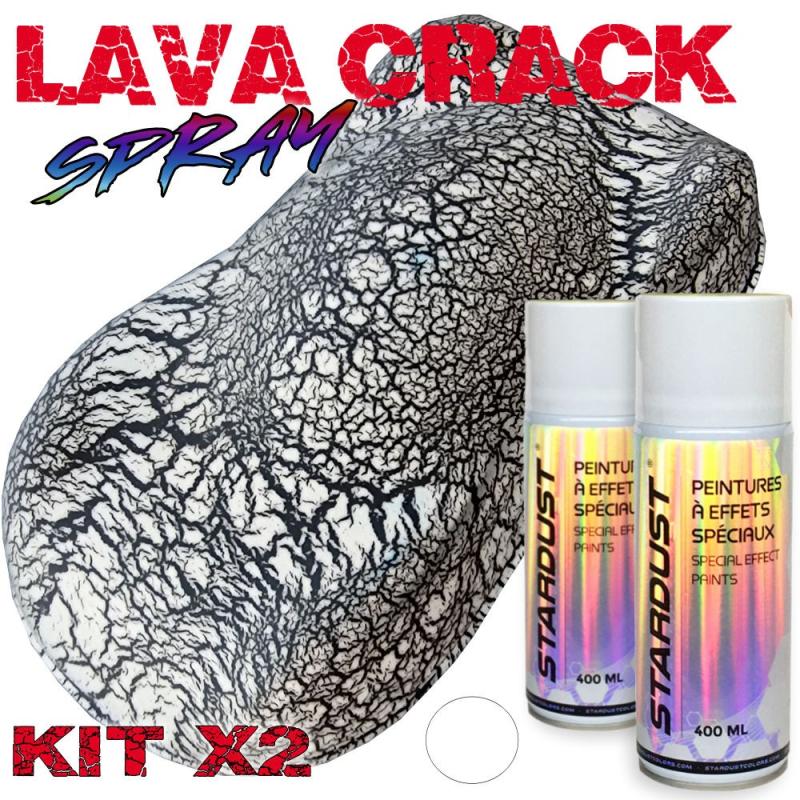 Kit de vopsea cu efect trosnit cu două cutii de aerosoli de 400 ml – LavaCrack