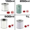 Recipiente metalice cilindrice pentru vopsele 150ml-250ml-500ml-1L
