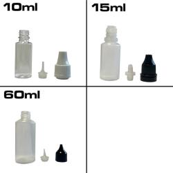 Sticlă mică de plastic 10ml, 15ml sau 60ml