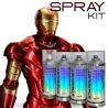 Kit de vopsire pentru a vopsi IRON MAN în roșu și auriu – Aerosol sau aerograf