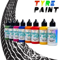 Vopsele pentru anvelope TYRES COLORS – pentru personalizarea anvelopelor