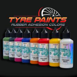 Vopsele pentru anvelope TYRES COLORS – pentru personalizarea anvelopelor