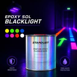 Vopsea epoxidică fluorescentă invizibilă sub lumina neagră UV2329